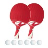 Kit de raquettes de tennis de table « Tacteo 50 », Balles orange