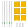 Sport-Thieme Kit de poteaux de délimitation articulés, Fanion jaune fluo