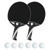 Kit de raquettes de tennis de table « nexeo X70 », Balles blanches