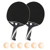 Kit de raquettes de tennis de table « nexeo X70 », Balles orange