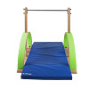 Barre fixe pour enfants Kirec « Kirec », Bois-Vert (HG1020), Avec tapis de protection antichute
