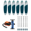 Kit de planches de Stand up Paddle Gladiator « Rental One Size » avec 6 planches, 10’6
