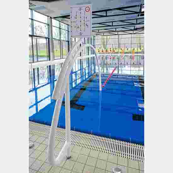 Arche de natation Sport-Thieme avec panneau d’information Avec fourreau, ø 50 mm