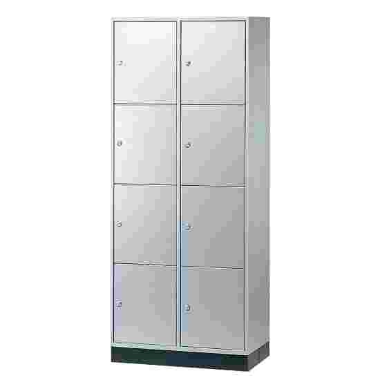 Armoire à casiers « S 4000 Intro » (4 casiers superposés) 195x82x49 cm/ 8 compartiments, Gris clair (RAL 7035)