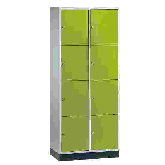Armoire à casiers « S 4000 Intro » (4 casiers superposés) 195x82x49 cm/ 8 compartiments, Vert viride (RDS 110 80 60)