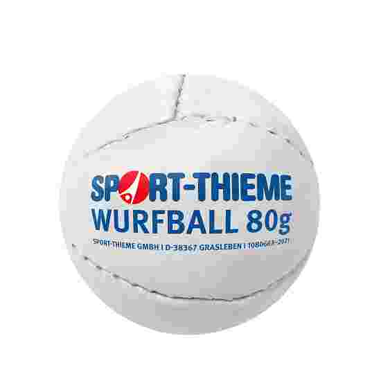 Balle de lancer Sport-Thieme « Cuir 80 g » Blanc