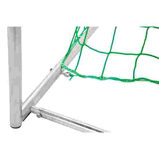 But de handball en salle Sport-Thieme 3x2 m, autostable avec angles d'assemblage en acier Premium Avec supports de filet rabattables, Noir-argent