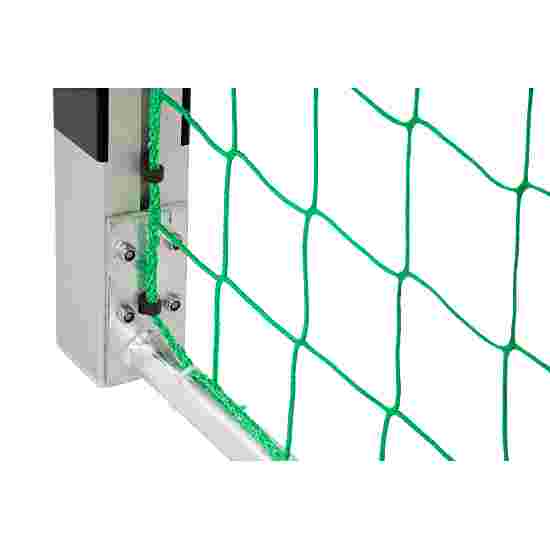 But de handball en salle Sport-Thieme 3x2 m, autostable avec angles d'assemblage en acier Premium Avec supports de filet fixes, Noir-argent