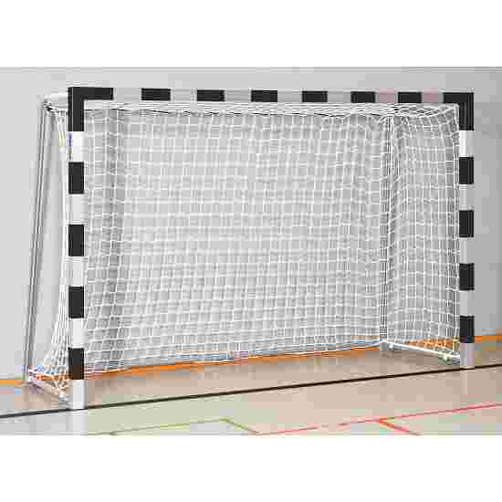 But de handball en salle Sport-Thieme 3x2 m, avec fourreaux Angles d'assemblage vissés, Noir-argent