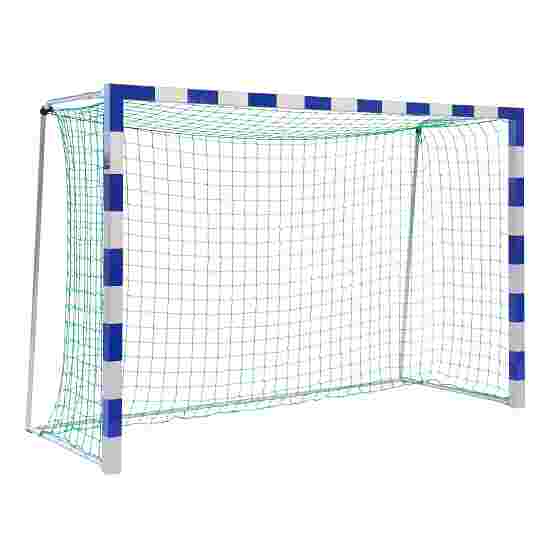 But de handball Sport-Thieme autostable, 3x2 m Angles d'assemblage vissés, Bleu-argent