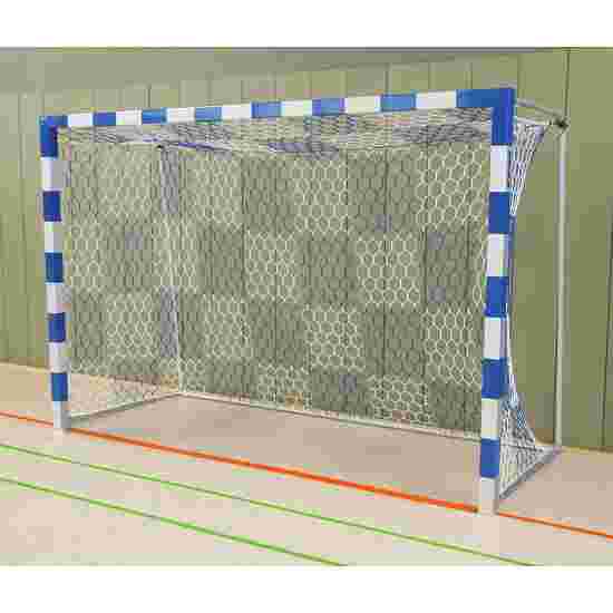But de handball Sport-Thieme autostable, 3x2 m Angles d'assemblage soudés, Bleu-argent