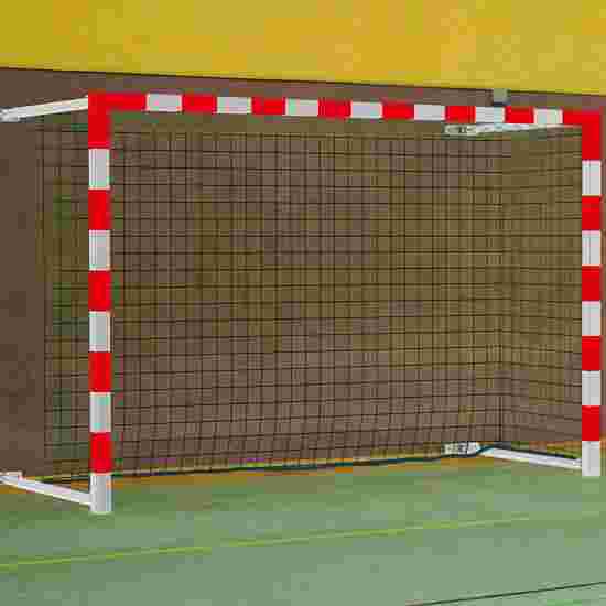 But de handball Sport-Thieme avec fixation murale, rabattable Rouge-argent
