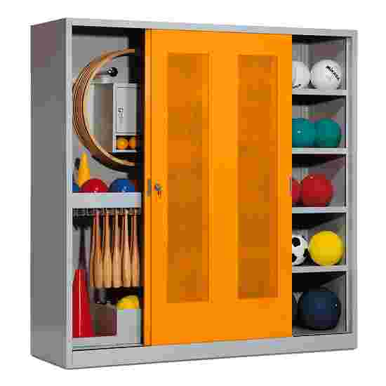 C+P Sportmateriaalkast Geel-oranje (RAL 2000), Lichtgrijs (RAL 7035), Afzonderlijk slot per kast