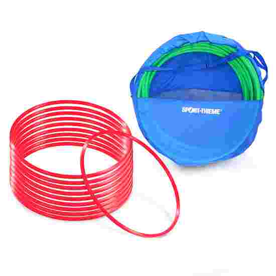 Cerceaux de gymnastique Sport-Thieme Kit de cerceaux de gymnastique ø 60 cm avec sac de rangement Rouge