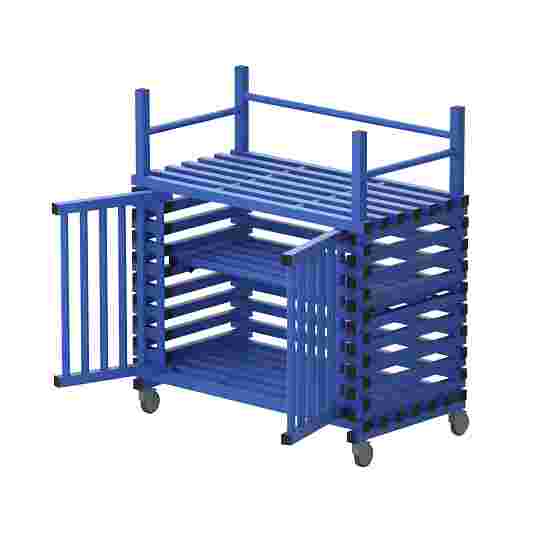 Chariot-armoire Sport-Thieme pour l'équipement de piscine by Vendiplas Petit format avec espace supplémentaire, Bleu