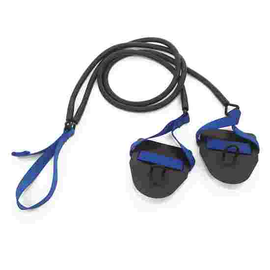 Corde de traction StrechCordz avec paddle de main Bleu, résistance 6,3-15,4 kg