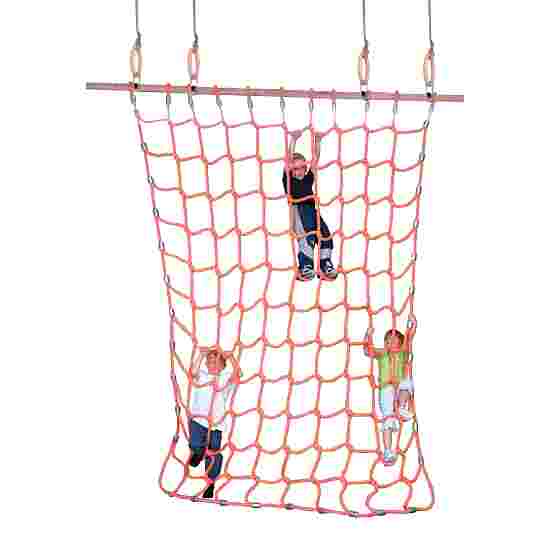 Filet d'escalade pour anneaux Polypropylène, orange, 3,5 m