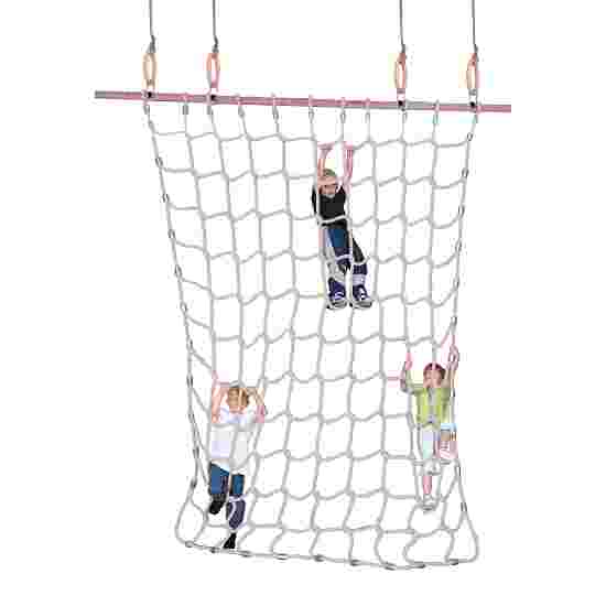 Filet d'escalade pour anneaux Fibre discontinue, naturel, 3,5 m