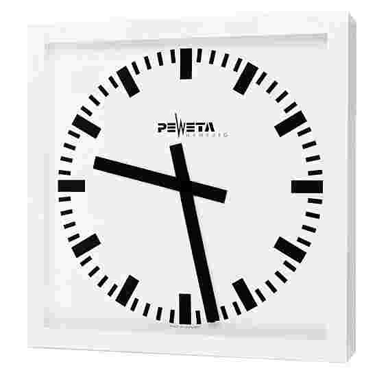 Horloge murale Peweta Grand espace, 40x40, sur batterie Standard, Cadran avec index