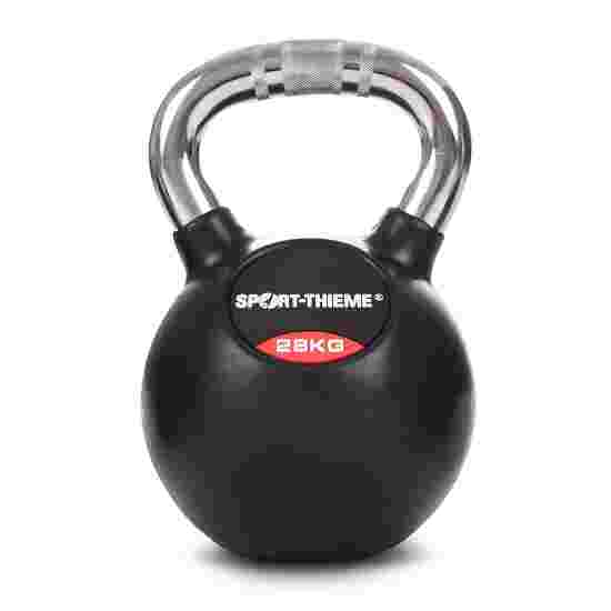 Kettlebell Sport-Thieme « Caoutchoutée avec poignée chrome » 28 kg
