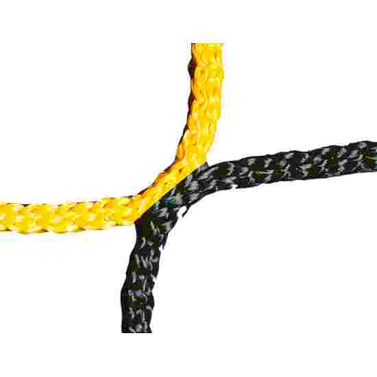 Knopenloos Herenvoetbaldoelnet 750x250 cm Zwart-geel
