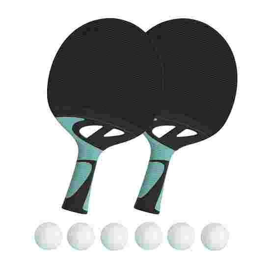 Lot de raquettes de tennis de table Cornilleau « Tacteo 30 Duo Pack » Balles blanches