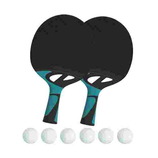 Lot de raquettes de tennis de table Cornilleau « Tacteo 50 » Balles blanches