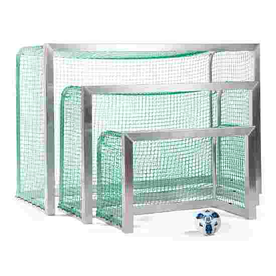 Mini but de football Sport-Thieme entièrement soudé 1,20x0,80 m, profondeur 0,70 m, Filet inclus, vert (mailles 4,5 cm)