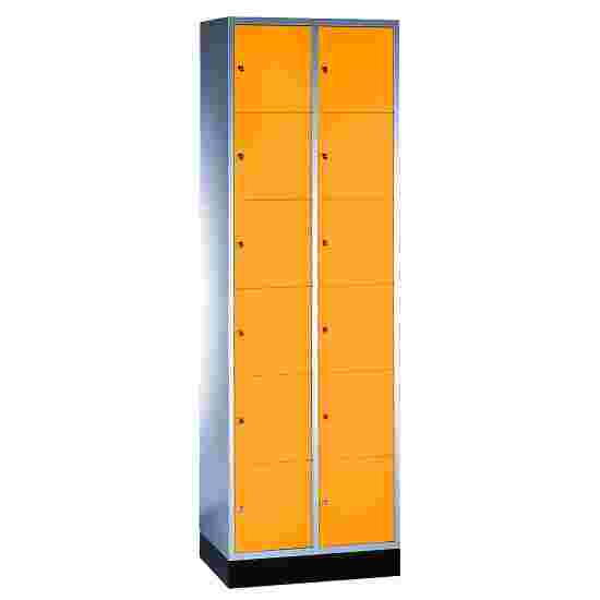 Sluitvakkast &quot;S 4000 Intro&quot; (6 vakken boven elkaar) 195x62x49 cm/ 12 vakken, Geel-oranje (RAL 2000)