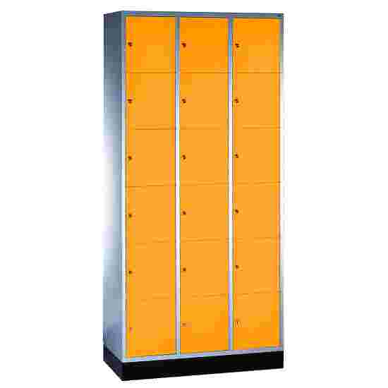 Sluitvakkast &quot;S 4000 Intro&quot; (6 vakken boven elkaar) 195x92x49 cm/ 18 vakken, Geel-oranje (RAL 2000)