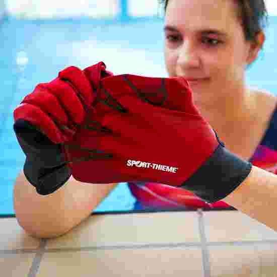 Sport-Thieme Aquafitness-handschoenen M, 25x18 cm, Rood
