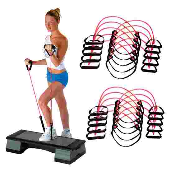 Sport-Thieme Fitness-Step-Tube 10-delige set Roze, medium