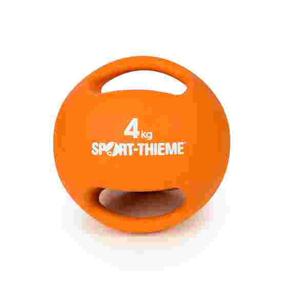 Sport-Thieme Medicinebal met handgrepen 4 kg, Oranje
