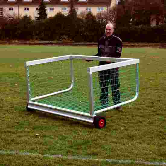 Sport-Thieme Mini-Voetbaldoel 'Safety' 1,20x0,80 m, Incl. net, groen (mw 10 cm)