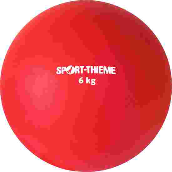 Sport-Thieme Stootkogel  van kunststof 6 kg, rood, ø 140 mm