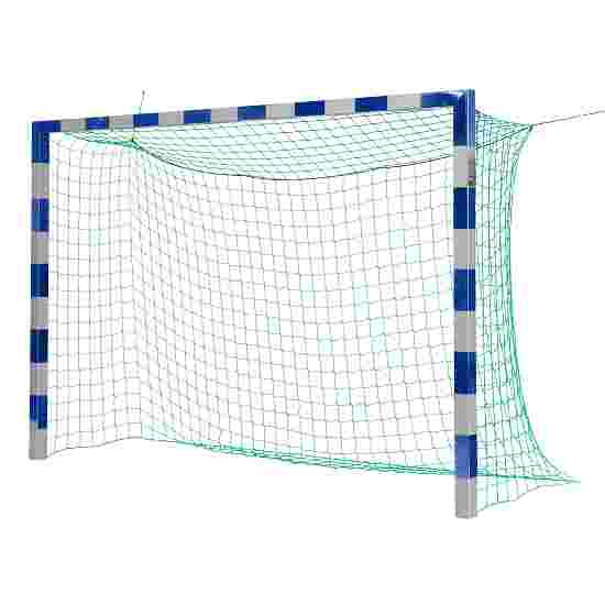 Sport-Thieme Zaalhandbaldoel Zaalvoetbaldoel 3x2 m, in grondbussen staand met Premium stalen hoekverbinding Zonder netbeugel, Blauw-zilver