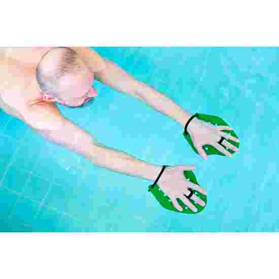 Sport-Thieme Zwempaddles &quot;Swim-Power&quot; Maat S, 19x16 cm, groen