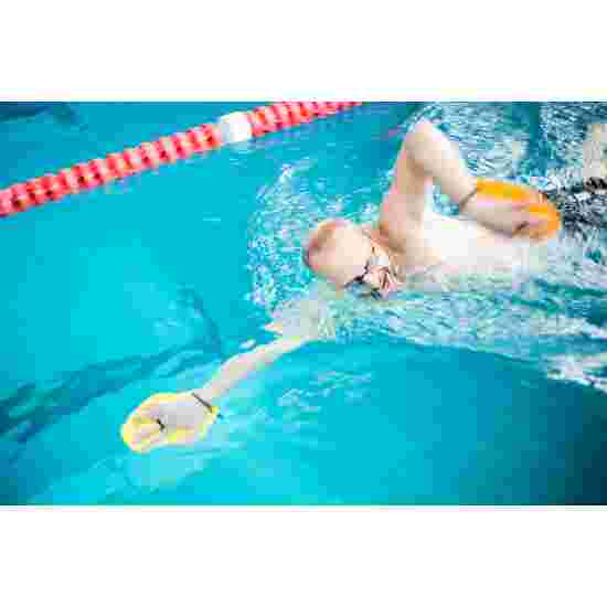 Sport-Thieme Zwempaddles &quot;Swim-Power&quot; Maat M, 21x18 cm, geel