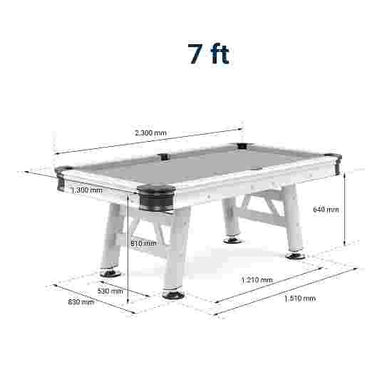 Table de billard Sportime Table de pool « Garden Outdoor Alu » 7 ft
