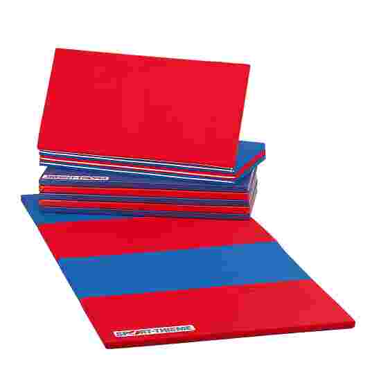 Tapis pliables Sport-Thieme « Basic » 360x120x3 cm, Bleu-rouge