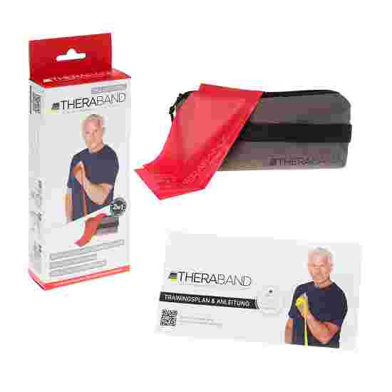 TheraBand 250 cm dans un étui zippé Rouge, moyen