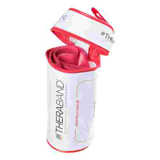 TheraBand Fitnessband 250 cm in zak met rits Rood, medium