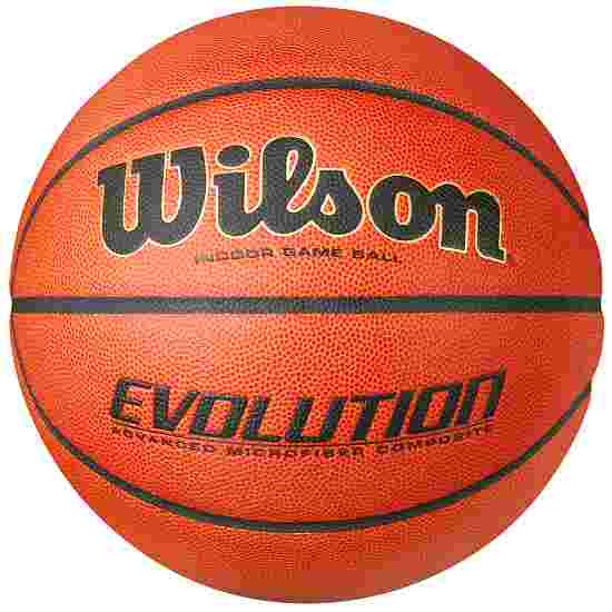 Wilson Basketbal &quot;Evolution&quot; Oranje-Zwart, Maat 7

