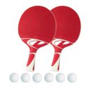 Lot de raquettes de tennis de table Cornilleau « Tacteo 50 Outdoor » Balles orange