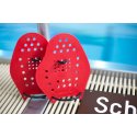 Sport-Thieme Swim-Power Paddles Maat L, 23x19 cm, rood