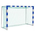 But de handball Sport-Thieme autostable, 3x1,60 m Angles d'assemblage en acier Premium, Bleu-argent