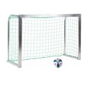 Sport-Thieme Mini-voetbaloel "Training" met inklapbare netbeugels 1,80x1,20 m, Tortiefe 0,70 m, Incl. net, groen (mw 10 cm)