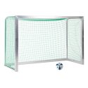 Sport-Thieme Mini-voetbaldoel, volledig gelast 2,40x1,60 m, diepte 1,00 m, Incl. net groen (mw 4,5 cm)