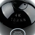 Sport-Thieme Wedstrijd-Stootkogel "Staal" 4 kg, zwart, ø 102 mm