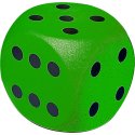 Volley Schuimstof-kubus Groen, 16 cm